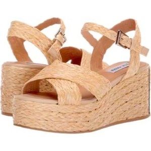 Steve Madden Pam Espadrille Platform Wedge Sandal 7.5
